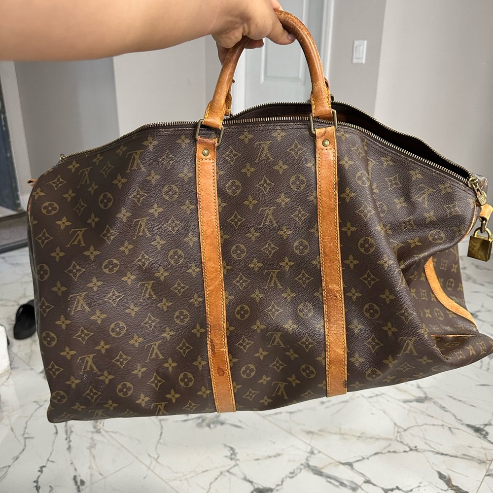 LOUIS VUITTON Keepall Bandouliere 60 M41412 Monogram Travel Bag VI0961
